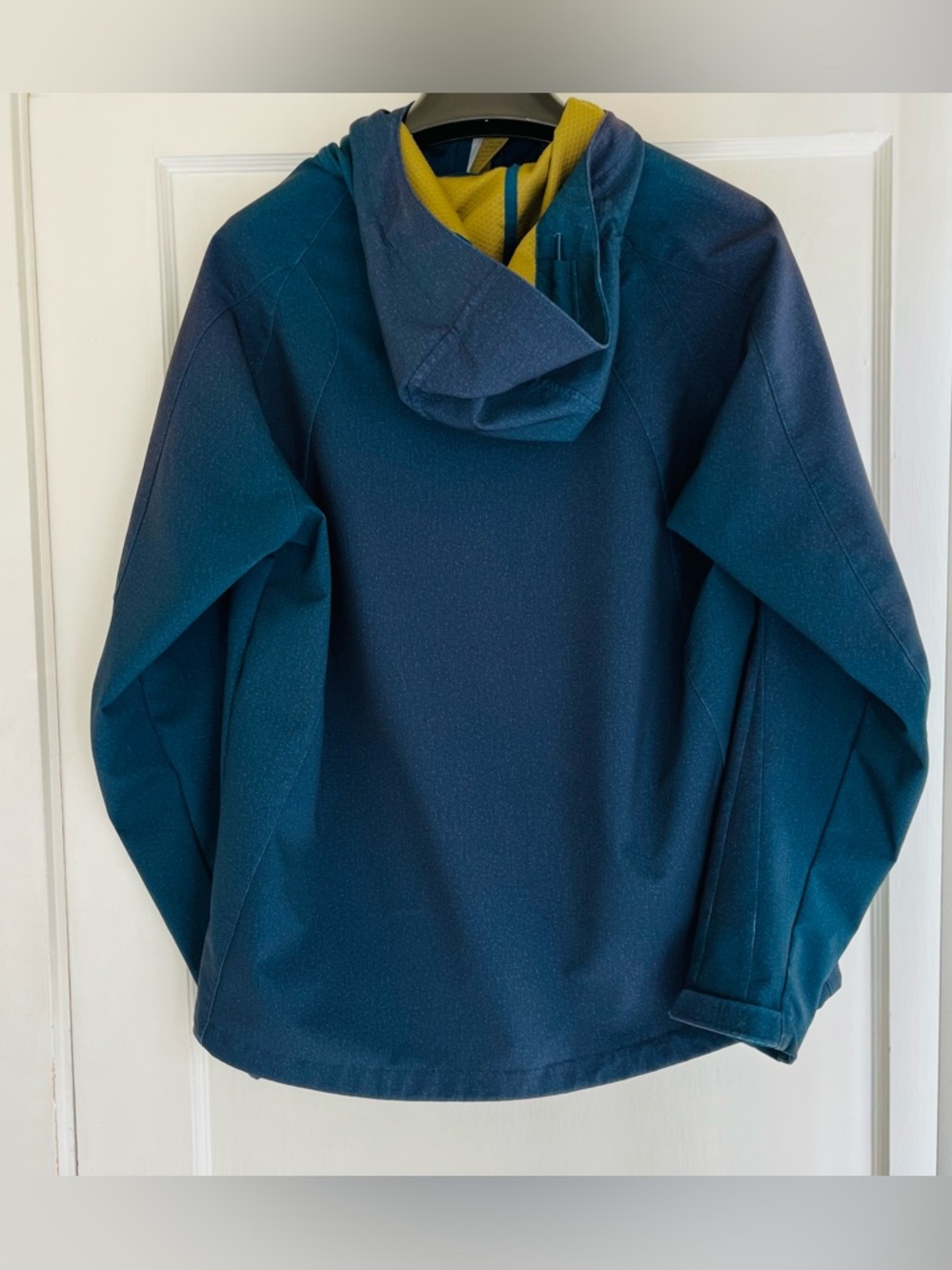REI Men’s Large Softshell Hooded Jacket Blue Full Zip Lightweight Outdoor - Picture 2 of 15